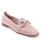 Dagoster DZA07-1095213 Bej Triko Günlük Babet Kadın Ayakkabı