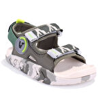 Vicco Tape 332F25Y206 Haki Ortopedik Günlük Erkek Çocuk Spor Sandalet