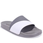 Fly Soft S263071 Gri Beyazı Günlük Ortopedik Erkek Spor Terlik