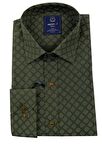 Erkek Slim Fit Puantiye Gömlek Bgl-st00887