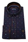 Erkek Slim Fit Puantiyeli Gömlek 59217