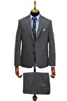 Erkek Gri 4 Drop Takım Elbise NT-5018-01