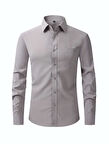 Erkek Klasik Uzun Kol Gömlek Micro BGL-ST03497