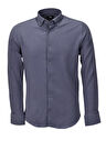 Erkek Silim Fit Spor Gofre Uzun Kol Gömlek BGL-ST03898