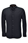 Erkek Silim Fit Spor Gofre Uzun Kol Gömlek BGL-ST03898