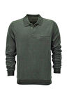 Erkek Polo Yaka Cepli Sweatshirt  6857 BGL-ST04024