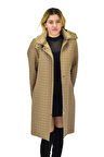 Kadın Kapitone İçi Kürklü Kapüşonlu Mont BGL-ST04059