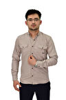Erkek Spor Likralı Gömlek BGL-ST04343