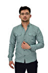 Erkek Spor Likralı Gömlek BGL-ST04343
