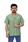 Erkek Spor Silim Fit Kısa Kol Gömlek G5031 BGL-ST04497