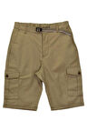 Erkek Kargo Cepli Kanvas Kapri Şort 1332 BGL-ST04762