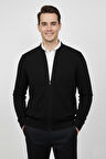 Erkek Hakim Yaka Astarlı Triko Fermuarlı Mont BGL-ST04832