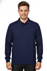 Erkek Polo Yaka Cepli Selanik Sweatshirt Regular Kalıp BGL-ST04872