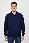 Erkek Polo Yaka Cepli Selanik Sweatshirt Regular Kalıp BGL-ST04923