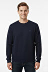Erkek Sıfır Yaka Selanik Sweatshirt Regular Kalıp BGL-ST04926