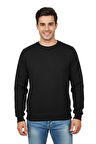Erkek Sıfır Yaka Petek Doku Regular Fit Sweatshirt BGL-ST04950