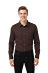 Erkek Spor Silim Fit Kanvas Tek Cepli Gömlek BGL-ST04955