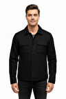 Erkek Siyah Silim Fit Mevsimlik Süet Spor Mont BGL-ST05016