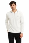 Erkek Mevsimlik Spor Polo Yaka Fermuarlı Sweatshırt BGL-ST05468