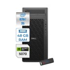 Dell Pro Max Tower T2 Intel Core Ultra 7 265 5.3 Ghz 48GB Ddr5 4tb SSD Windows 11 Pro Geforce Rtx 5070 12GB Gddr7 Iş Istasyonu FCT22502655070P10 + Zetta Flash Bellek