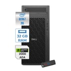 Dell Pro Max Tower T2 Intel Core Ultra 7 265 5.3 Ghz 32GB Ddr5 8tb SSD Windows 11 Pro Nvidia Rtx A2000 Ada 16GB Gddr7 Iş Istasyonu FCT22502652000P06 + Zetta Flash Bellek