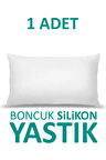 1 Adet Antialerjik Boncuk Silikon Yastık Pamuklu Kılıf 900 gr