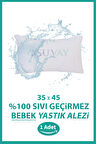 %100 Pamuklu Su Sıvı Geçirmez Bebek Kafa Yastığı Alezi Fermuarlı 35x45 cm Bebek Yastık Alezi Kılıfı