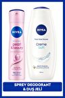 Nivea Creme Soft Banyo Ve Duş Jeli 500ml Ve Kadın Sprey Deodorant Pearl&beauty 150ml, 48 Saat Ter Karşıtı