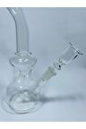 Full Cam Sulu Buzlu Isıya Dayanıklı Nargile 25cm