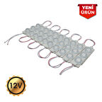 12V Camlı Parmak Led Lamba Su Geçirmez- 10'LU SET