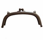 16 cm Plastik Cüzdan Klipsi Koyu Kahve