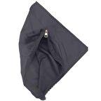 Siyah Renk 45x45 cm, Dikilmiş Halde, Fermuarlı  Astar