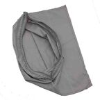 Gri Renk 45x45 cm, Dikilmiş Halde, Fermuarlı  Astar