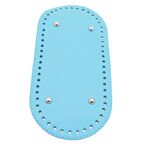 Suni Deri Turkuaz Renk 25X12 cm Oval Çanta Tabanı