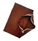 28X28 Cm Fermuarsız Dikilmiş Astar Koyu Kahverengi