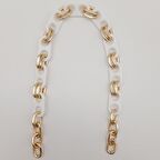 42 Cm Akrilik Görünümlü Beyaz Plastik Zincir Köprü Model