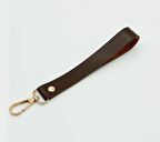 Tek Kat Suni Deri Kahverengi Elcik Light Gold Metal