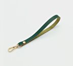 Gerçek Deri Yeşil Renk Elcik Light Gold Metalli