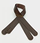 Kahverengi Gerçek Deri 60X3 Cm Çift Sap