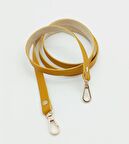 Spagetti Model Dikişsiz Çanta Sapı Hardal Renk Light Gold Metal