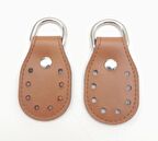 Açık Taba Çift Kat Dikişli Suni Deri Sapucu Böce Gümüş Metalli