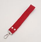 Kırmızı Pamuklu Kolon Elcik Gümüş Metalli