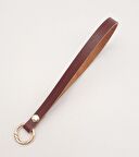 Gerçek Deri Kızıl Kahve Halkalı Elcik Light Gold Metalli