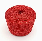 Özel Sarım Simli Kağıt İp Koyu Kırmızı Renk