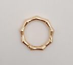 Köşeli Yaylı Halka Light Gold Renk 1 Adet