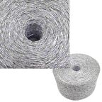 Özel Sarım Simli Kağıt İp Ebruli Gri Renk