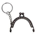 5 cm Anahtarlıklı Cüzdan Klipsi Füme Metal