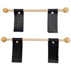 Suni Derili Ahşap Çanta Sapı Siyah Renk