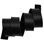 3 cm Şerit Suni Deri Siyah Renk 1 metre