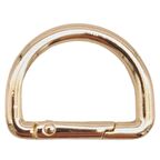 Yaylı D Halka Light Gold Renk 1 Adet